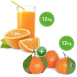 Naranjas Zumo 12 KG + Mandarina 12 KG